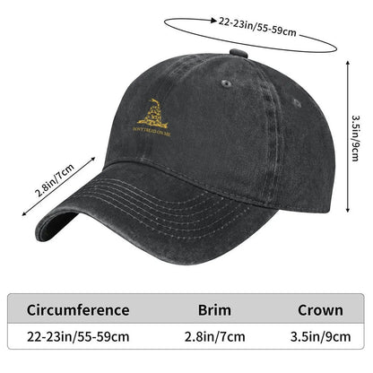 Don't Tread On Me Gadsden Flag Baseball Cap