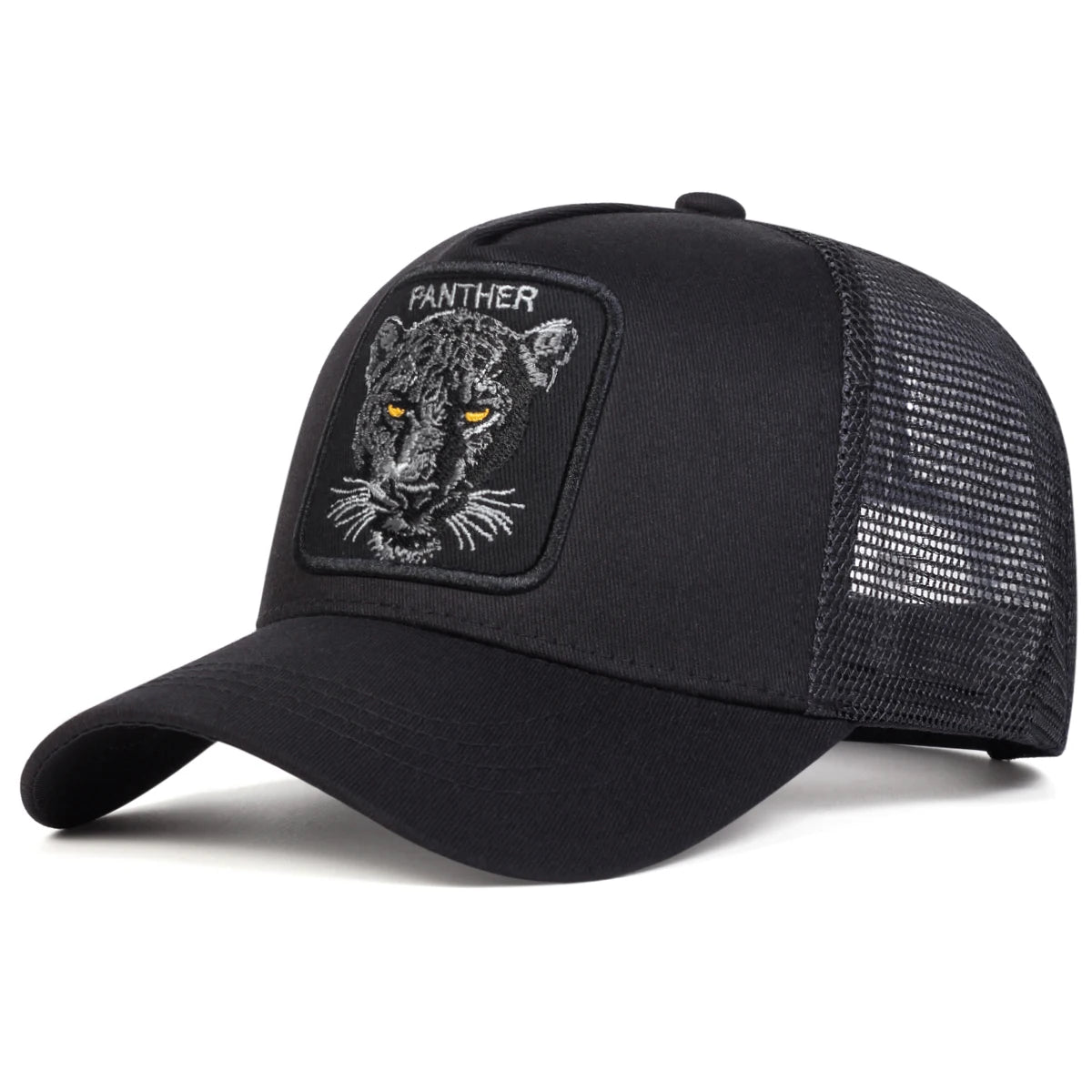 Panther Embroidered Mesh Baseball Cap
