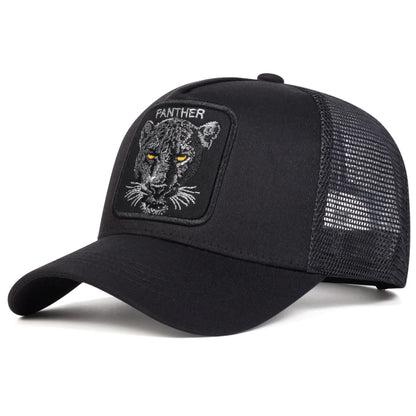 Panther Embroidered Mesh Baseball Cap