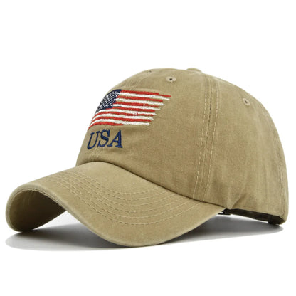 Unisex Tactical Military Baseball Cap Fashion Cotton USA American Flag For Men Women