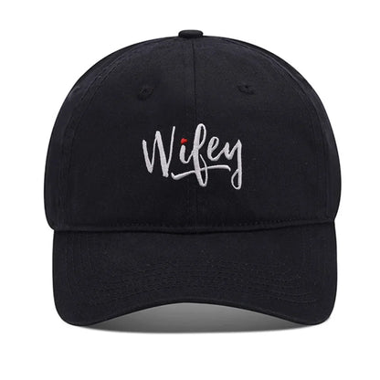 Lyprerazy Baseball Caps Wifey Unisex Embroidery Baseball Cap