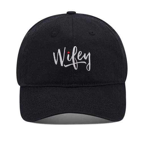 Lyprerazy Baseball Caps Wifey Unisex Embroidery Baseball Cap