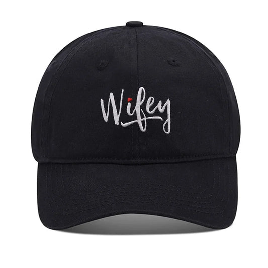 Lyprerazy Baseball Caps Wifey Unisex Embroidery Baseball Cap
