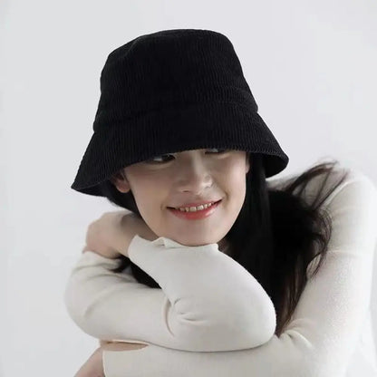 Casual Simple Fashion Outdoor Unisex Soft Sun Hats Corduroy Bucket Hat