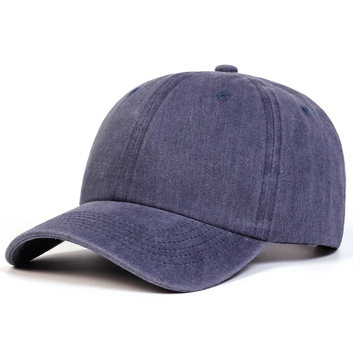 Unisex Light Washed Solid Color Baseball Caps