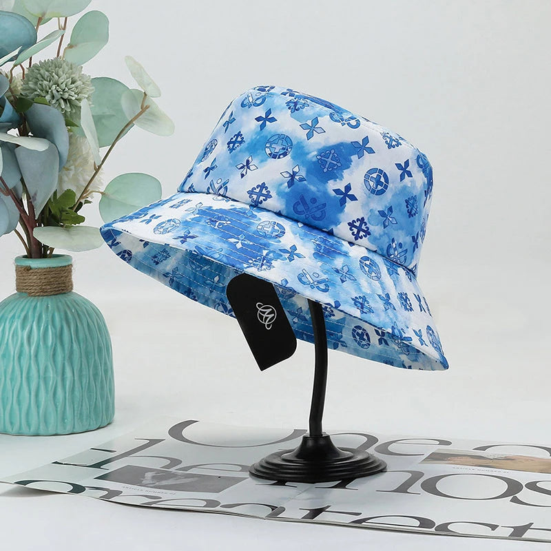 Unisex Harajuku Bucket Hat Graffiti Women Men Fisherman Hat Autumn Summer