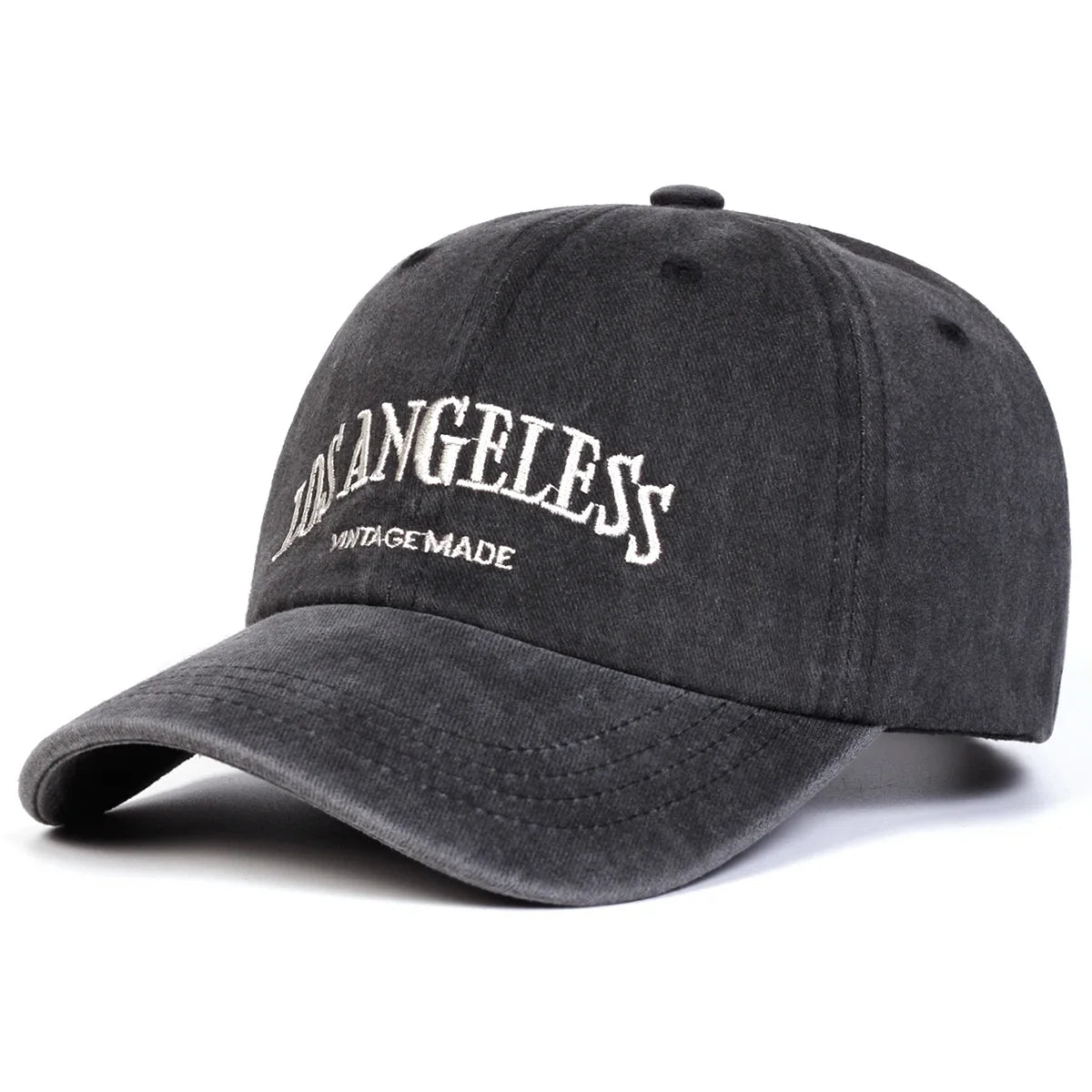 LOS ANGELESS Embroidery Wash Baseball Caps