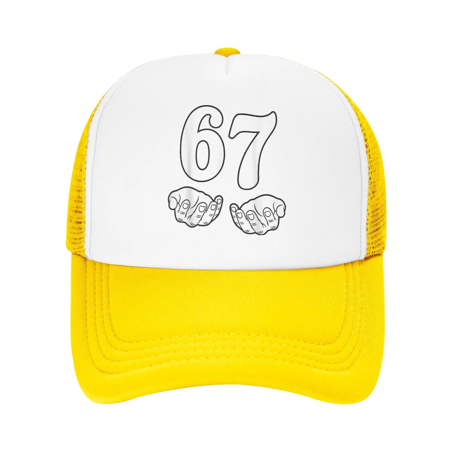 Six Seven 6 7 Funny 67 Gen Alpha Slang 6-7 Meme Baseball Cap