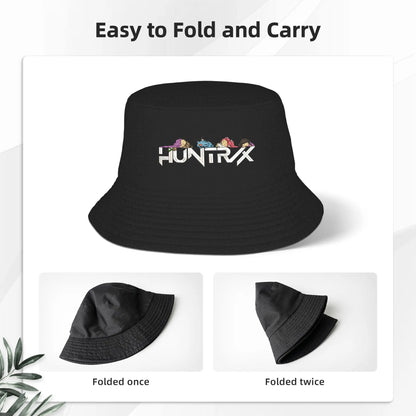 Men Women Huntrix  Animation Band  Bucket Hat Foldable Fisherman Hats