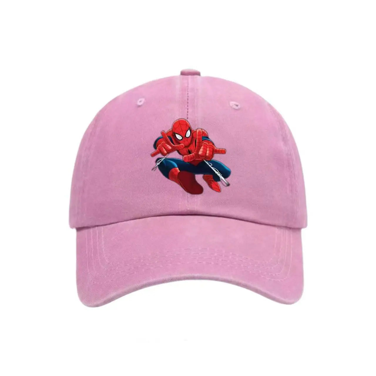 Marvel Summer Pure Cotton Vintage Children's Spider-Man Cartoon Embroidery Baseball Cap