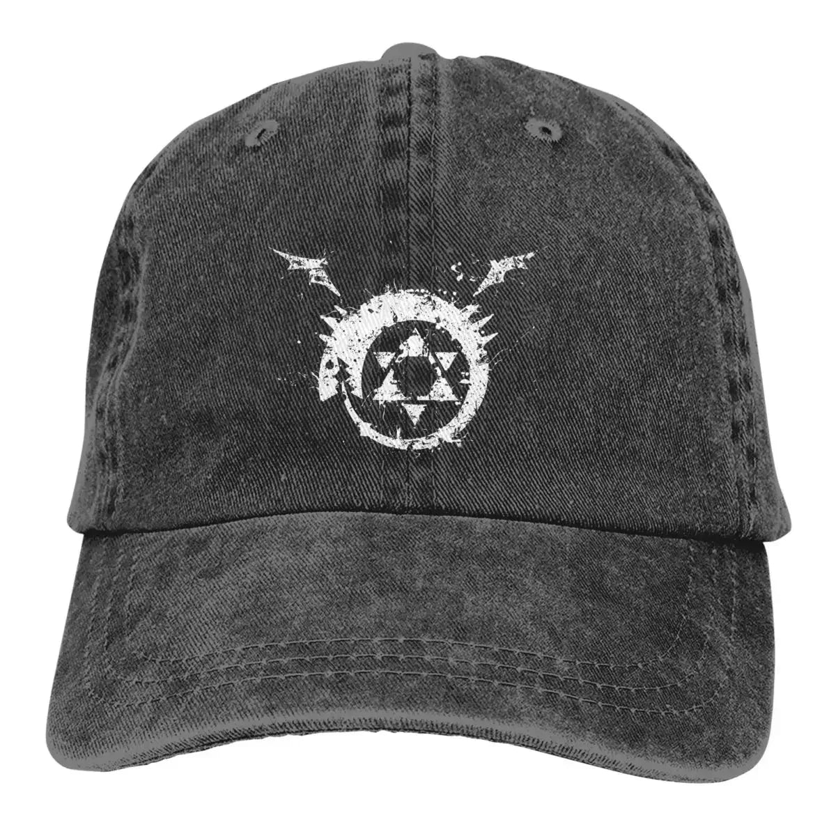 Fullmetal Alchemist Anime Multicolor Hat Peaked Men Women's Cowboy Cap Homunculus Ouroboros Baseball Caps