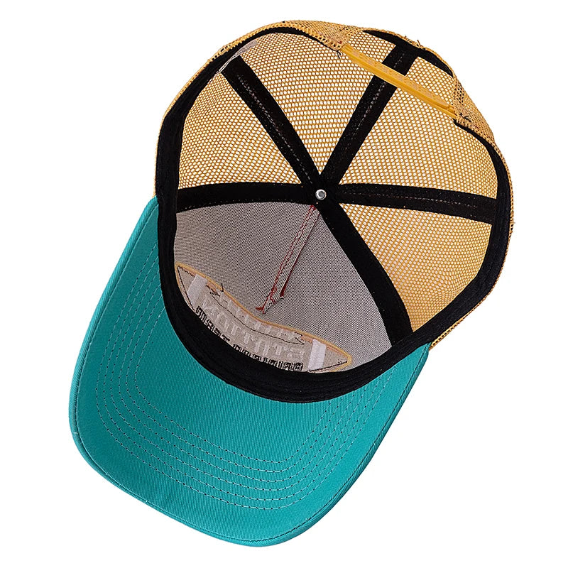 Unisex Football Pattern Mesh Summer Breathable Baseabll Cap
