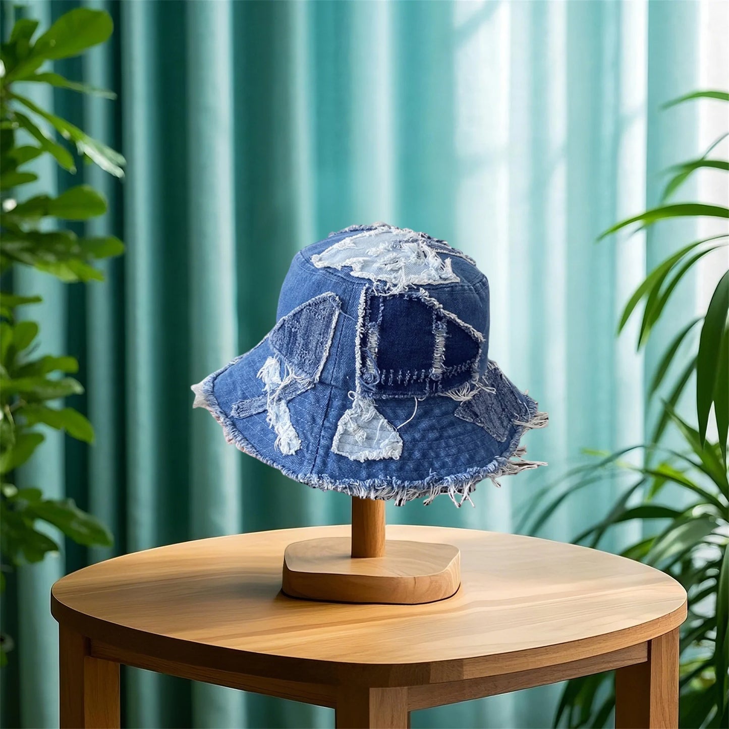 Stylish Women's Denim Bucket Hat