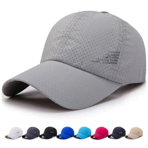 Quick Dry Baseball Cap Outdoor Sports Mesh Breathable Hat For Men