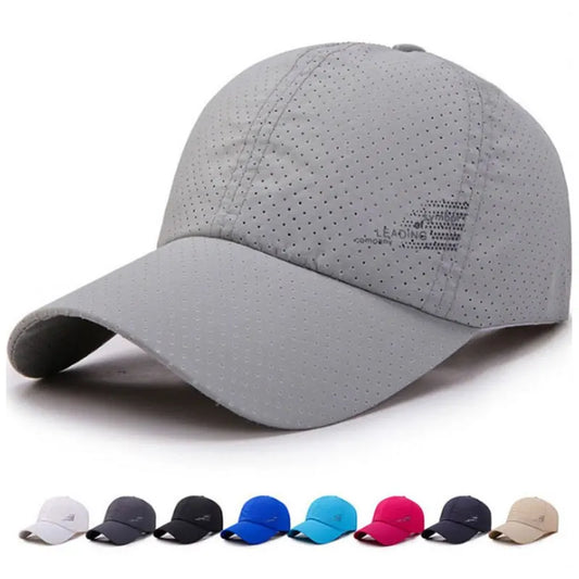 Quick Dry Baseball Cap Outdoor Sports Mesh Breathable Hat For Men