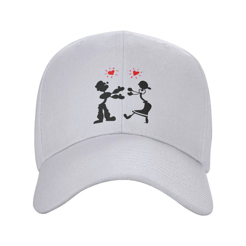Fashion Popeyes And Olive Oyl Curved Brim Baseball Cap