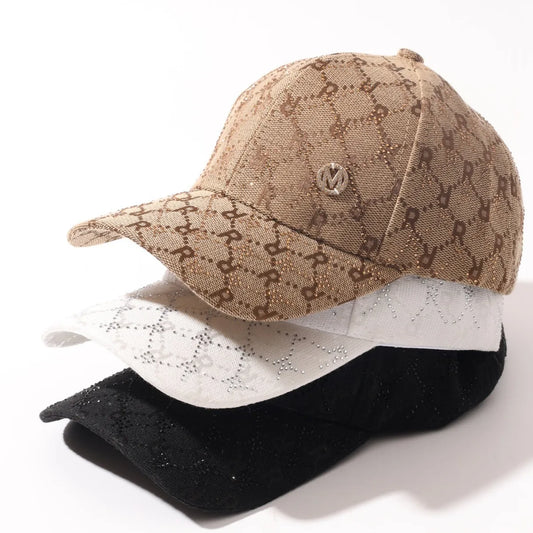 Handmade Rhinestone Ponytail Baseball Cap