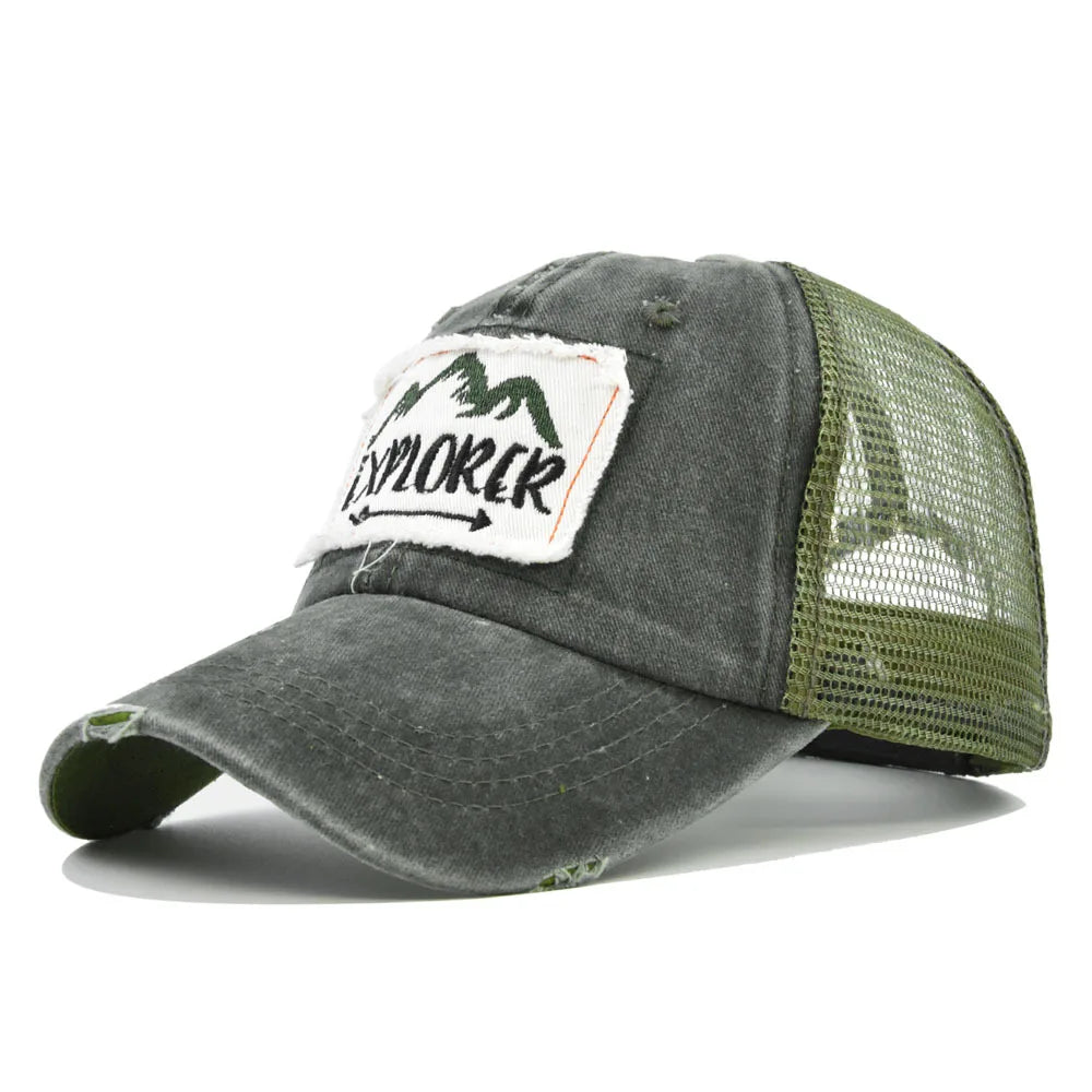 Men Women Simple Letter Patch Design Baseball Cap