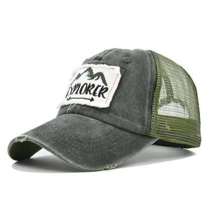 Men Women Simple Letter Patch Design Baseball Cap