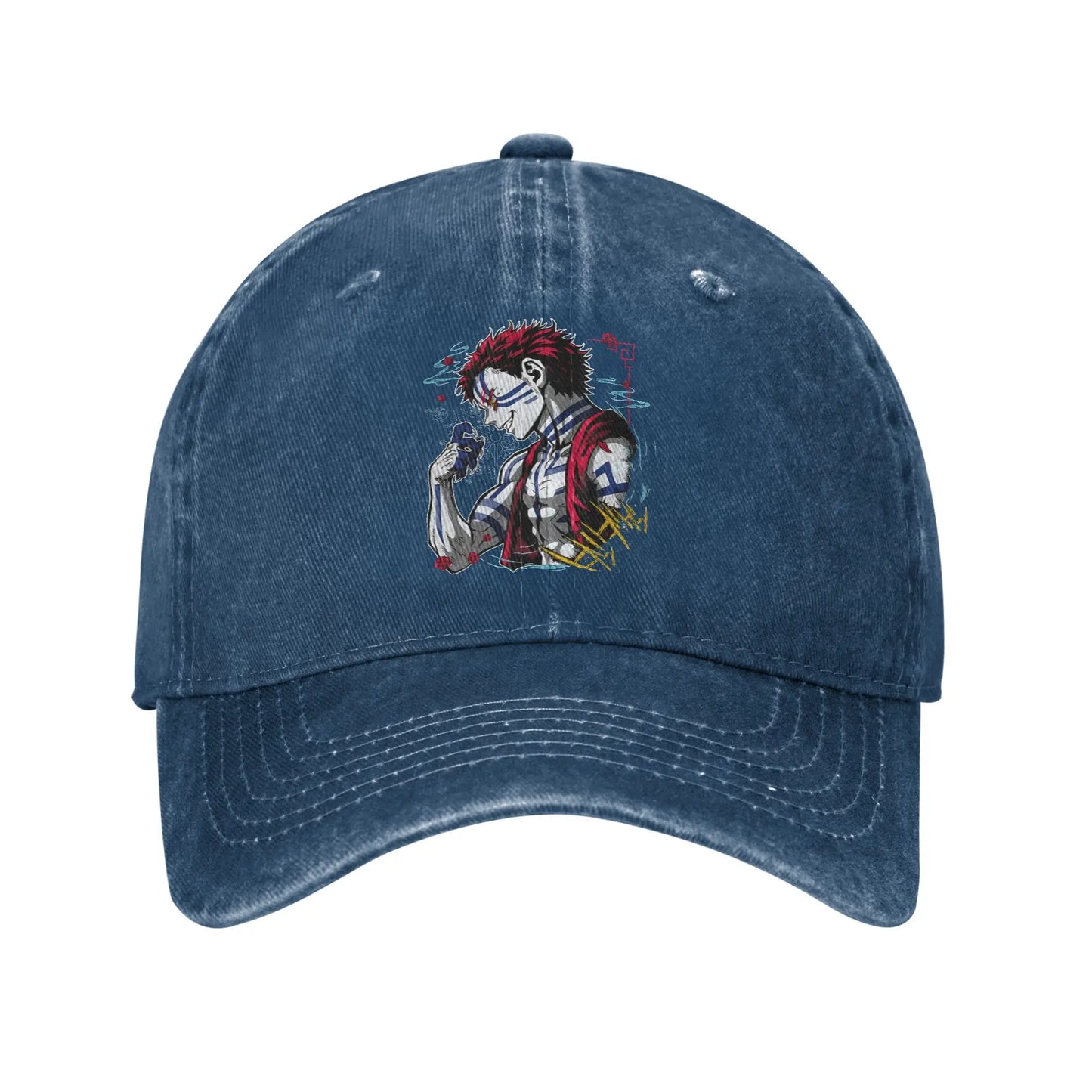 Summer Cap Sun Visor Upper Moon 3 Akaza Hip Hop Caps Demon Slayer Baseball Hat