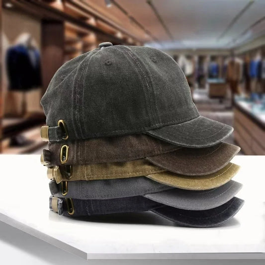 Four Seasons Fashion Short Brim Cotton Baseball Caps