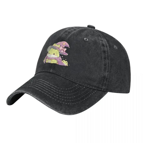 Cute Kawaii Froggy Frog Wizard Fashion Baseball Cap