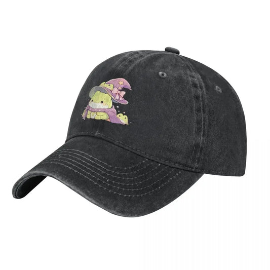 Cute Kawaii Froggy Frog Wizard Fashion Baseball Cap