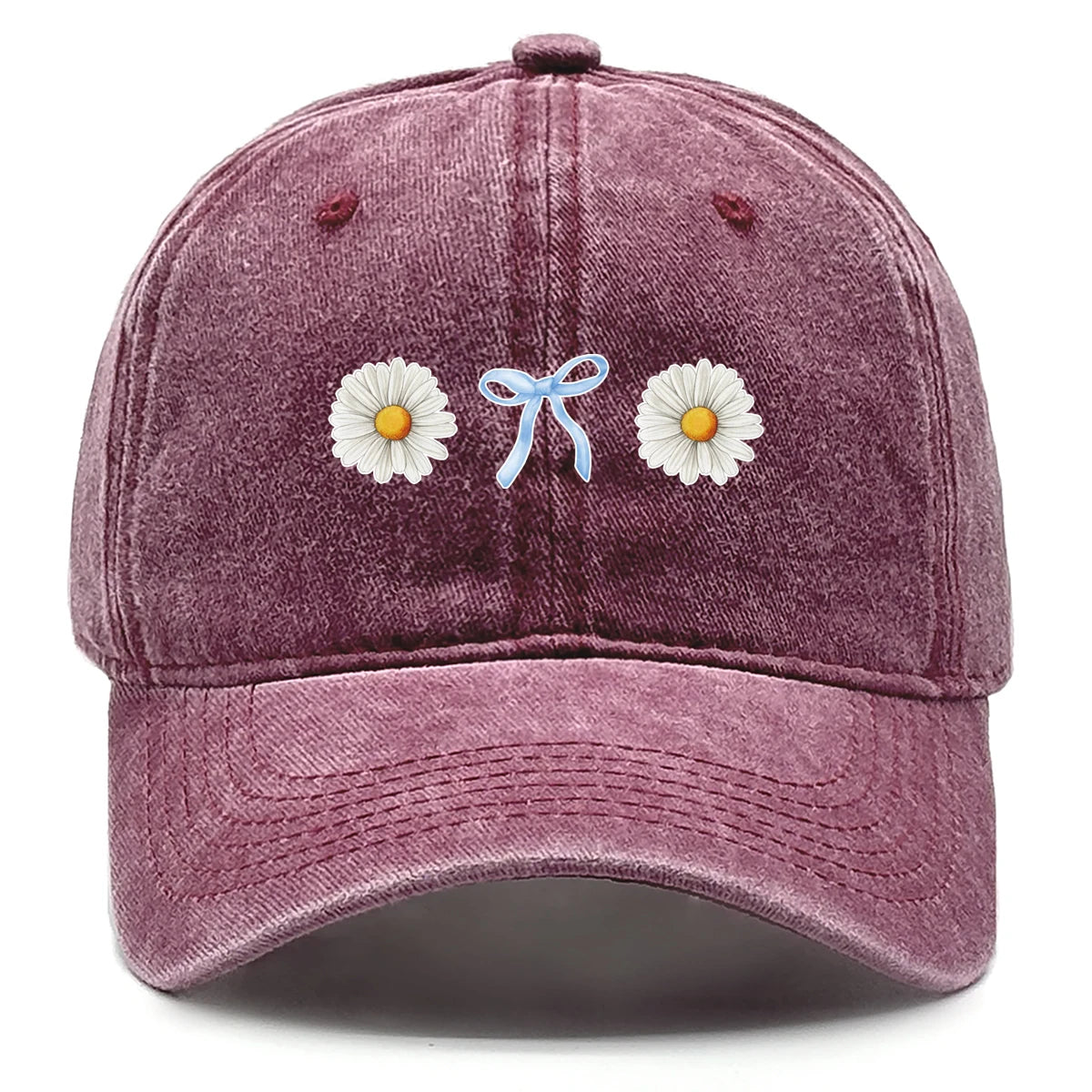 Flower Print Snapback Baseball Cap Flower Hat