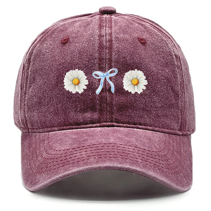 Flower Print Snapback Baseball Cap Flower Hat