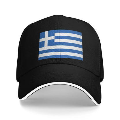 Greek Flag Greece Hellas Hellenic Sun Baseball Cap