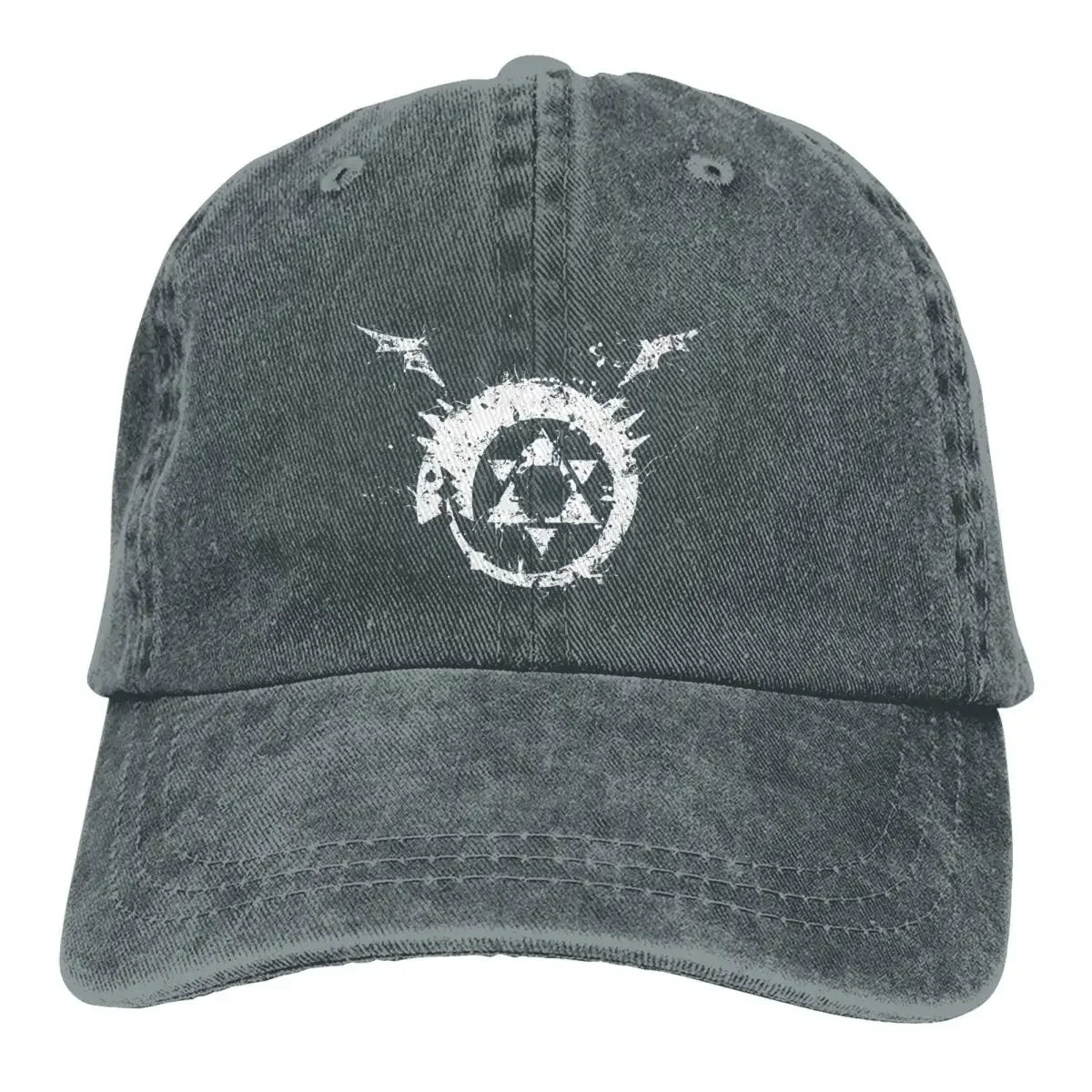 Fullmetal Alchemist Anime Multicolor Hat Peaked Men Women's Cowboy Cap Homunculus Ouroboros Baseball Caps