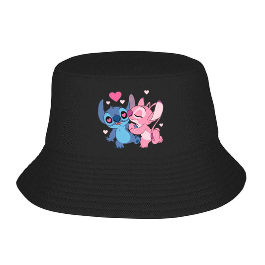 Summer Beach Vacation Headwear Stitch Love Couple Bucket Hat Sun Hat Bob Hat
