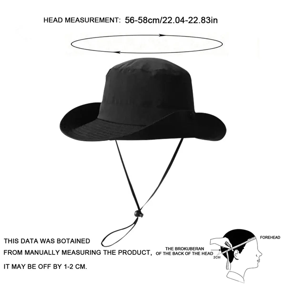 Men Solid Color Quick Drying Bucket Hats