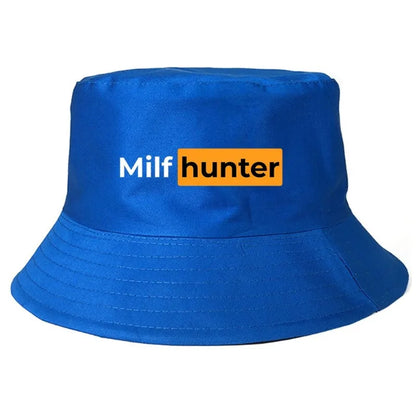 Milf Hunter Bucket Hat Summer Funny Foldable Bucket Hat Man Women