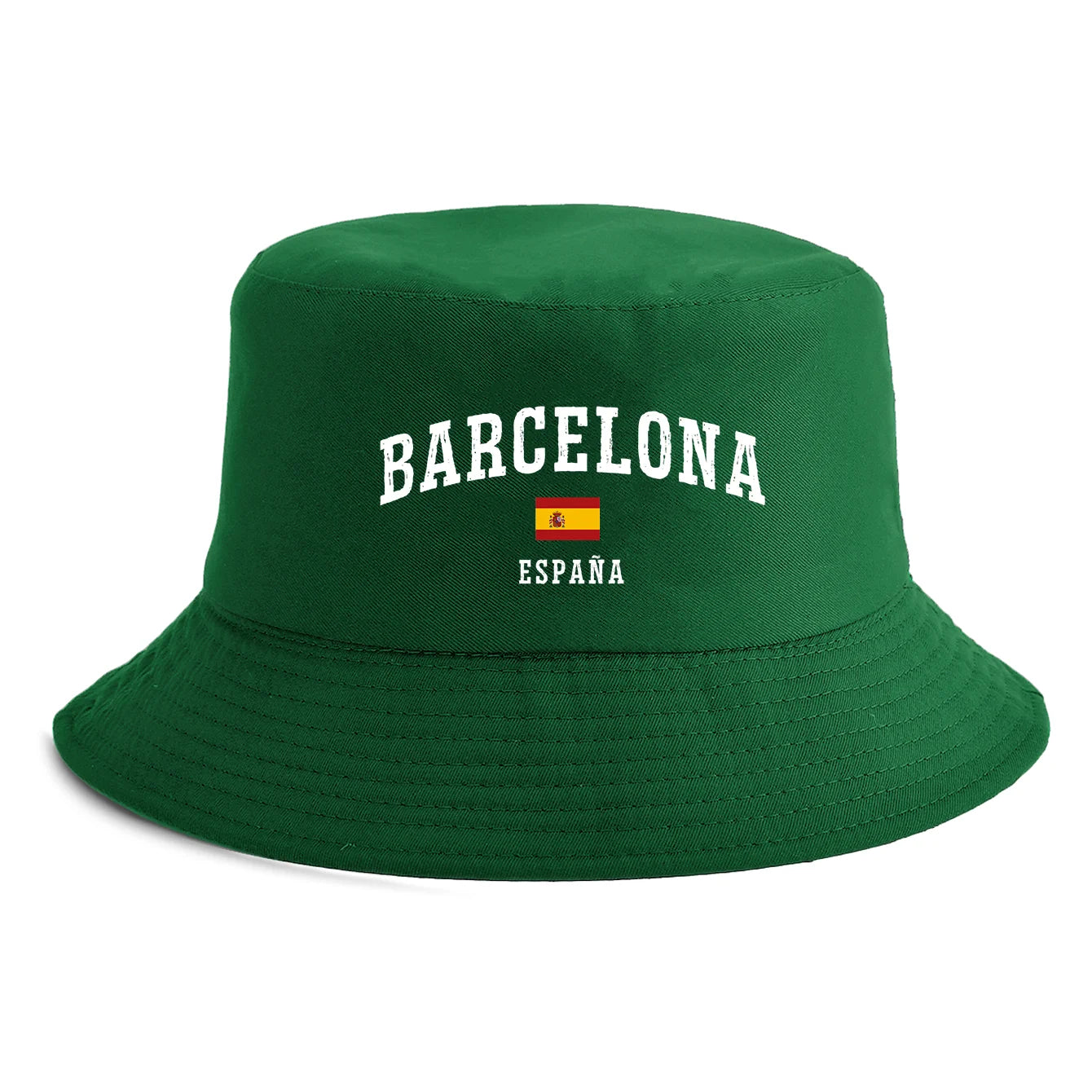 Unisex Barcelona España Flag Print Bucket Hat