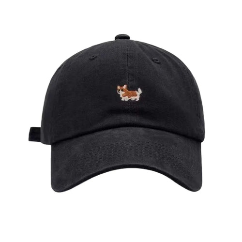 Trendy Dog Women Baseball Hat Breathable Cotton Men Sunshade Hat