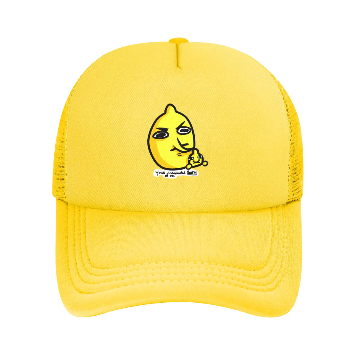 Adult Cartoon Lemongrab Trucker Cap Mesh Baseball Caps