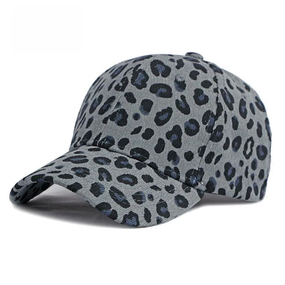 Women Winter Hat Leopard Pattern Corduroy Baseball Cap Men