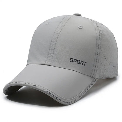 Quick Drying Solid Baseball Cap For Women & Men