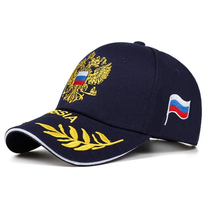 Unisex Double Headed Eagle Embroidery Baseball Caps Spring Autumn Sunscreen Hat