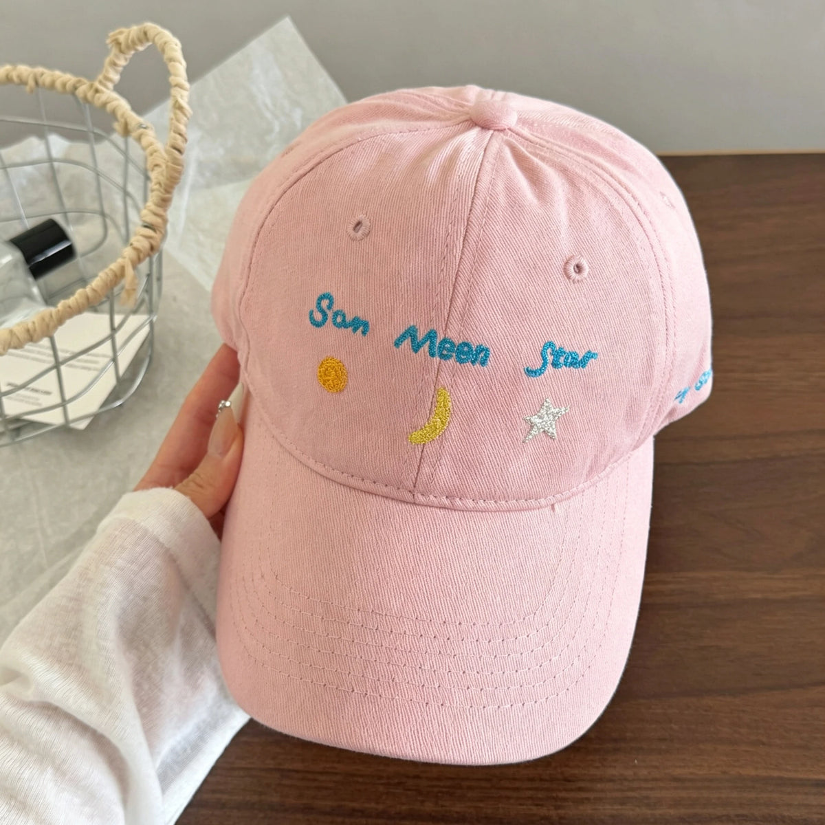 Baseball Cap Cute Letter ''Sam Meen Star''