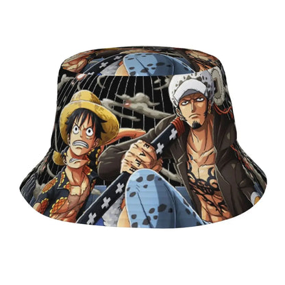 One Piece Straw Hat Luffy Skull Logo Bucket Hat