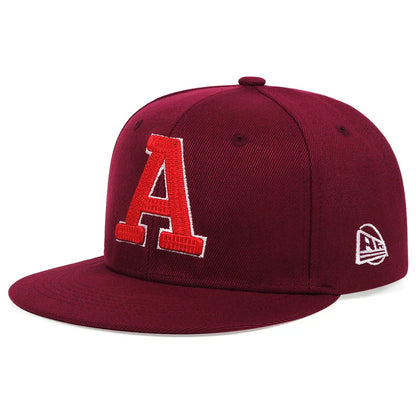 Unisex A Letter Embroidery Hip Hop Hat