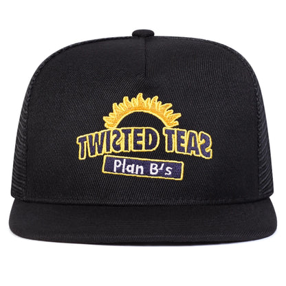 Unisex TWISTED TEAS Letter Embroidery Hip-hop Net Hats Spring Summer Snapback Caps