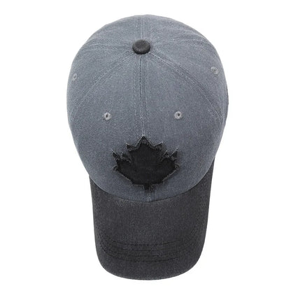 European And American Maple Leaf Retro Baseball