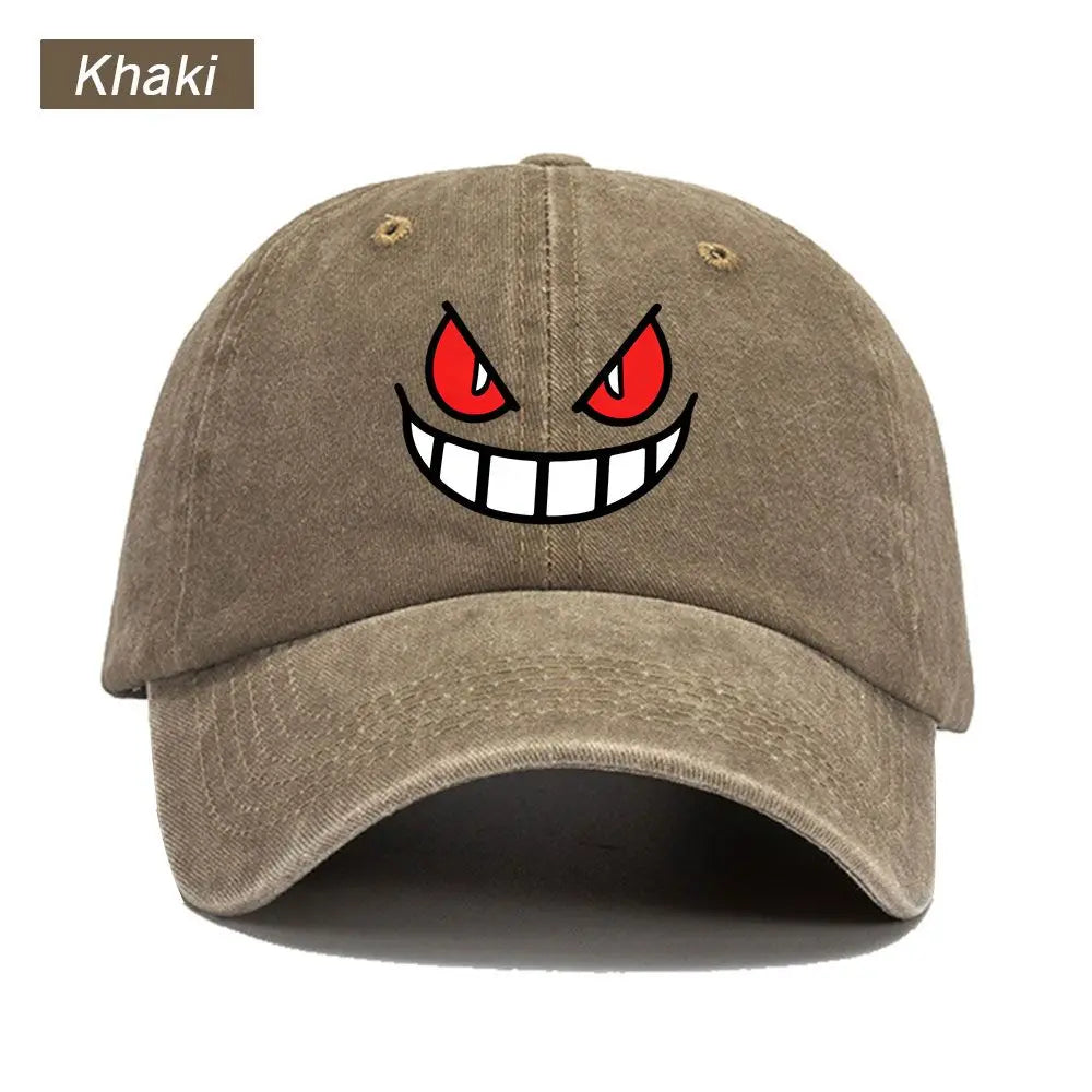 Baseball Cap Ghost Face American Anime Print Graphic