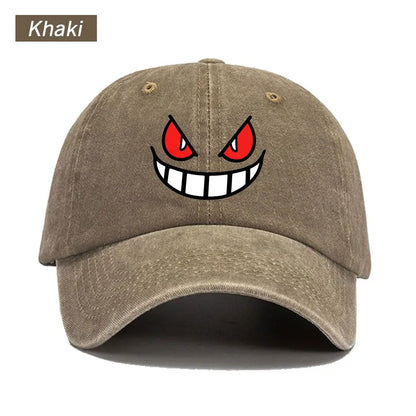 Baseball Cap Ghost Face American Anime Print Graphic