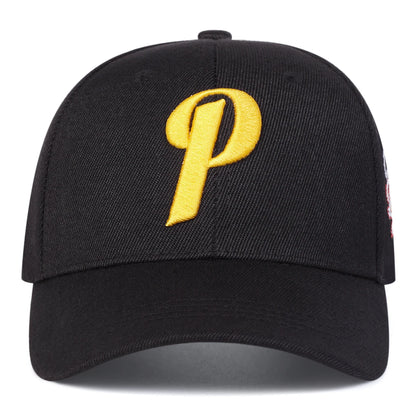 Unisex P Letter Embroidery Baseball Caps Spring And Autumn