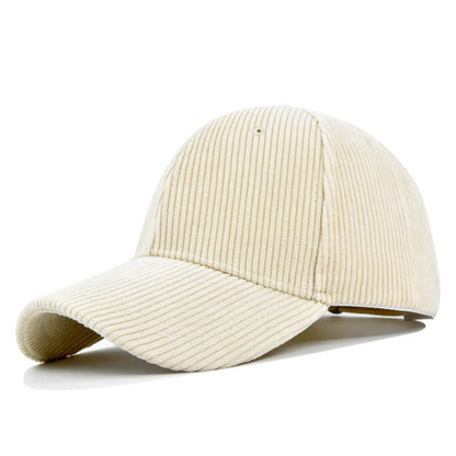 Autumn Winter Baseball Cap Women Corduroy Winter Hats For Women