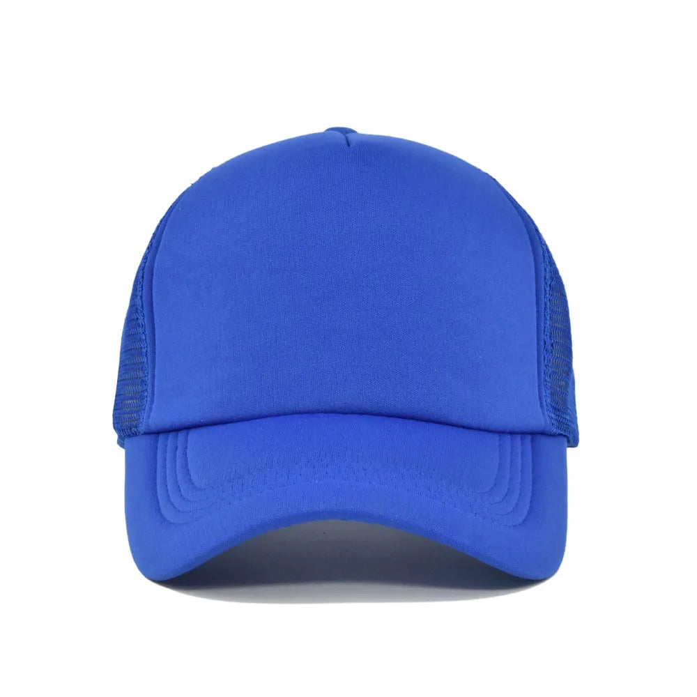 15 Colors Mesh Baseball Cap Adjustable Snapback Hats For Women Men